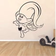 thumbnail image 2 of Harper Painter Troll Trolls Movie Cartoon Character Wall Sticker Art Decal for Girls Boys Kids Room Bedroom Nursery Kindergarten House Fun Home Decor Wall Art Vinyl Decoration Size (20x18 inch, 2 of 3