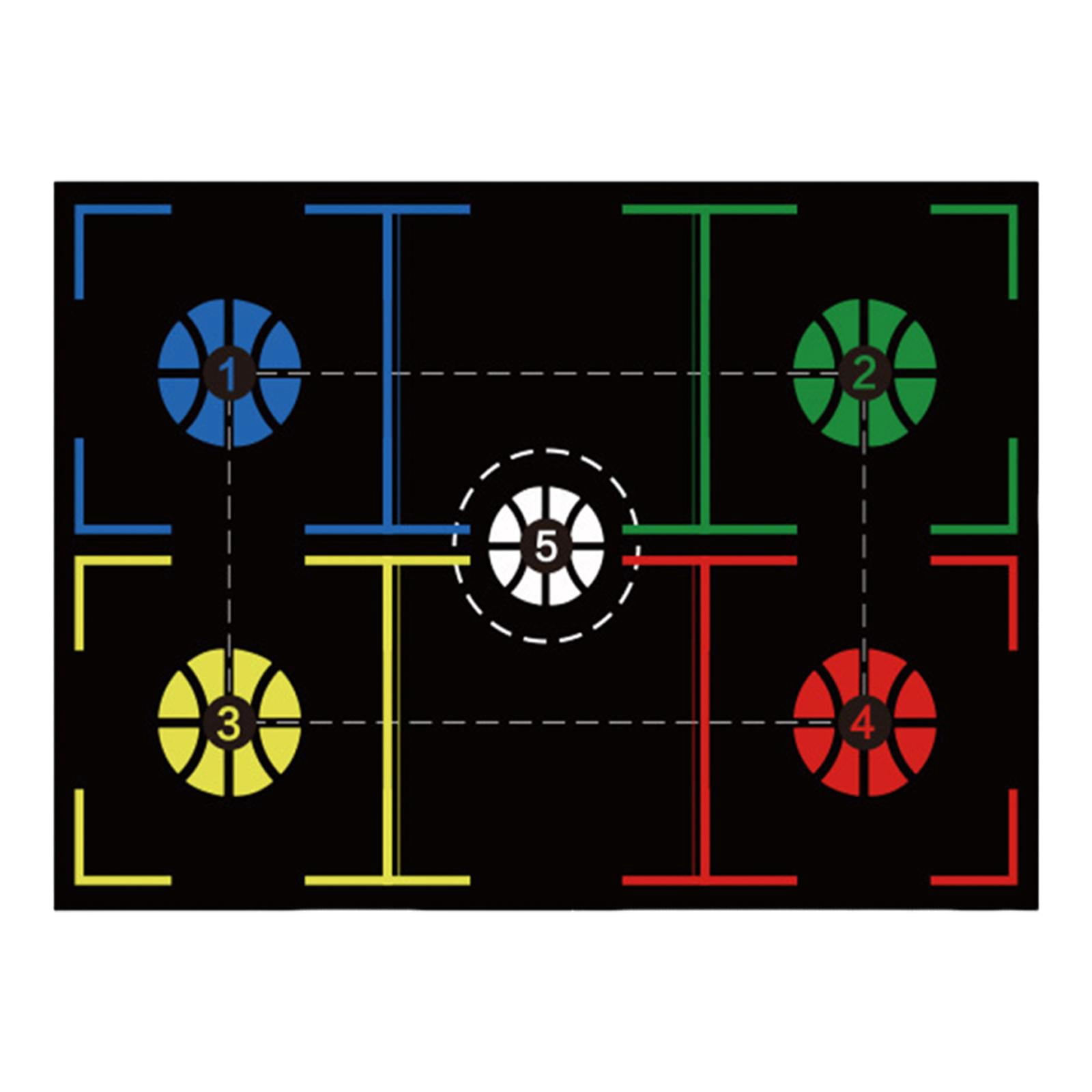 DimyFew Basketball Training Mat Basketball Dribble Trainer Basketball Practice Equipment Style D 120cmx89cm