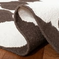 thumbnail image 6 of SAFAVIEH Dhurries Warren Geometric Area Rug, Brown/Ivory, 7' x 7' Square, 6 of 8