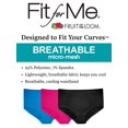 thumbnail image 3 of WOMENS PLUS FIT FOR ME BREATHABLE MICRO-MESH BRIEF PANTY, 6 PACK, 10, ASSORTED, 3 of 4