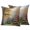 Red Orange Gray, variant on Fall Forest Outdoor Pillow Covers 24"x24" Set of 2,Waterproof Throw Pillow Covers for Patio Furniture,Country Pastoral Trees Cabin Nature Scenery Decorative Cushion Pillowcases for Garden Couch Sofa
