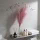 thumbnail image 4 of Tallos de hierba de la pampa artificial | Pompas artificiales de terciopelo multicolor de 62 cm | Decoración moderna bohemia gótica para el hogar, centro de mesa para bodas, arreglo floral de, 4 of 6