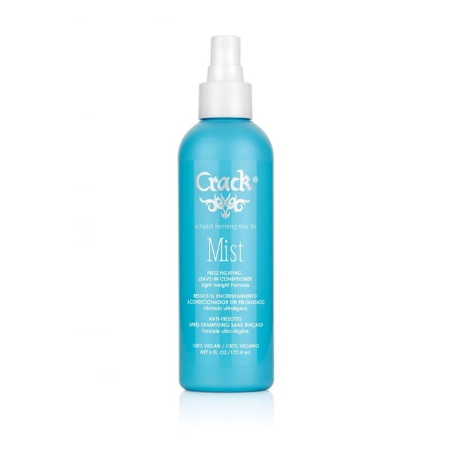 Crack HAIR FIX Mist Spray - Hidrata y protege el cabello de la sequedad y el daño térmico Mejora la textura - 6 oz