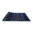 thumbnail image 2 of Ahgly Company Indoor Square Abstract Blue Modern Area Rugs, 7' Square, 2 of 4