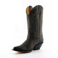 thumbnail image 3 of Grinders Brown Leather Western Cowboy Boots-Buffalo, 3 of 6