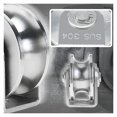 thumbnail image 3 of Pulley Block U 304 Stainless Steel Pulley Roller, Duplex Bearing Silent Heavy Duty Grooved Wheel Loading 400KG/880 Pounds ,Easy to Use, 3 of 6
