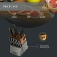 thumbnail image 6 of Thyme & Table 15-Piece Knife Block set with Sharpener, Gunmetal, 6 of 7