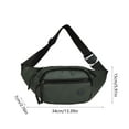thumbnail image 3 of Bolsa de bandolera impermeable de nylon para hombre | Ligero 0,31 lbs | Correa ajustable para el hombro, mochila mensajera deportiva de exterior espaciosa de 13,4"x5,9"x2,8", 3 of 6