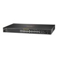 thumbnail image 3 of HPE Aruba 2530-24-PoE+ - Switch - managed - 24 x 10/100 (PoE+) + 2 x Gigabit SFP + 2 x 10/100/1000 - desktop, rack-mountable, wall-mountable - PoE+ (195 W), 3 of 6