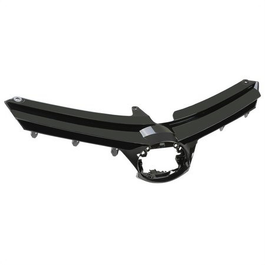 PENSUN Front Bumper Cover With Upper & Lower Grilles For 2017-2019 Toyota Corolla L, LE, XLE, CE – 5-Piece Set, Unpainted Black