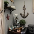 thumbnail image 4 of Zeckos Hand Stained Wood Anchor and Rope Wall Hanging 24 inch, 4 of 9