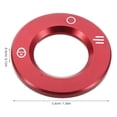 thumbnail image 2 of WASHWEPE Anillo De Cubierta Para Llave De Encendido Rojo Con Material Metálico Resistente, 2 of 8