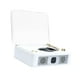 thumbnail image 2 of Reproductor de discos de vinilo, dispositivo para escuchar música, regalo, altavoz decorativo resistente, reproductor inalámbrico de tocadiscos para acampar, interior y hogar. Blanco, 2 of 9