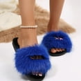 thumbnail image 6 of Wensltd Women's Home Slippers with Memory Foam Fuzzy House Slippers Indoor Outdoor Soft Warm Open Toe Shoes, 6 of 8