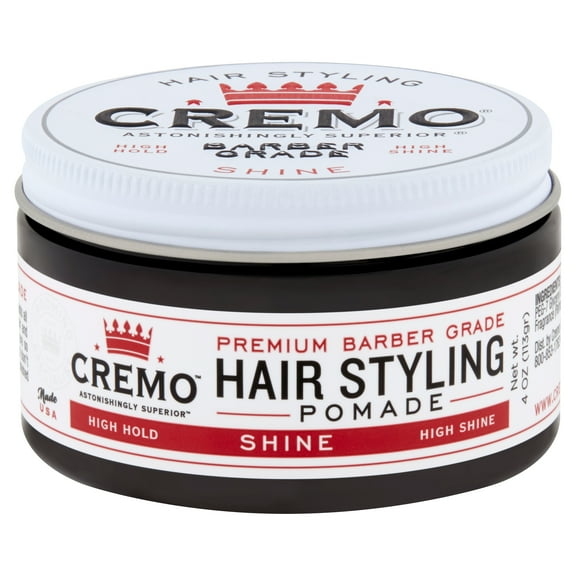 Cremo Astonishingly Superior Shine Hair Styling Pomade, 4 oz