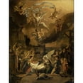 thumbnail image 2 of Abraham Hondius 15x18 Gold Ornate Wood Frame and Double Matted Museum Art Print Titled - The Adoration of the Shepherds (1663), 2 of 4