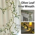 thumbnail image 5 of 6 ft Faux Olive Vine Garland with Fairy Lights, Battery-Operated with Timer for Easy Use, Perfect for Christmas Mantles and Staircases, 5 of 8