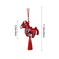 thumbnail image 4 of Viflosae Cute Keychain Keyring Year Beautiful Ponies Ornament ChineseStyle Car Accessory Tassel-Decorated Plushy Pendant Year Of The Horses Gift, 4 of 7