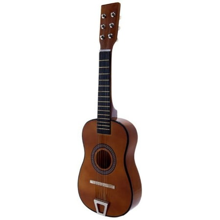 Brown Acoustic Classic Rock 'N' Roll 6 Stringed Guitar Toy Guitar Musical Instrument for Kids, Includes: Guitar Pick & Extra Guitar