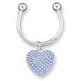 thumbnail image 1 of Light Blue Swarovski Crystal Key Band Ring Size, 1 of 5