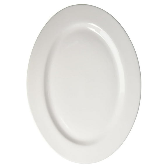 Gexandy Porcelain 18-Inch Oval Serving/Fish Platter, White (901918)
