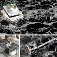 thumbnail image 3 of Self-Adhesive Marble Wallpaper, Peel and Stick Decals Lightning Black 40cm x 1m, 3 of 5