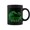 Black, variant on Digital Great Wave Off Kanagawa Computer Pixelated Japanese Coffee Mugs