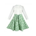 thumbnail image 2 of Girls Dress Green Lace Heart Valentine's Day Princess Party Pageant 8 Years, 2 of 9