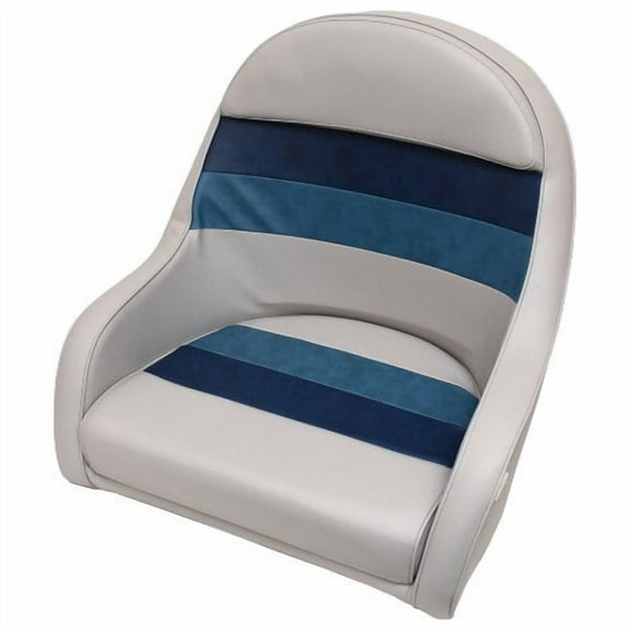 Toonmate Pontoon Boat Bucket Seat BUCK-DELX-BNVB | Gray Blues