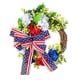 thumbnail image 1 of Bowknot Corona Del Día De La Independencia De Los Estados Unidos Corona Simbólica Del Día Nacional Corona Funcional Del Patriotismo Corona De Vacaciones Corona De Oficina Para El Festival Methold HA021108-00, 1 of 7