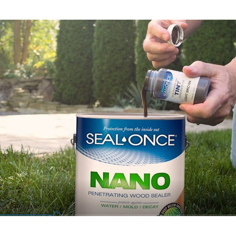 Seal-Once Nano+Poly Penetrating Wood Sealer with Polyurethane