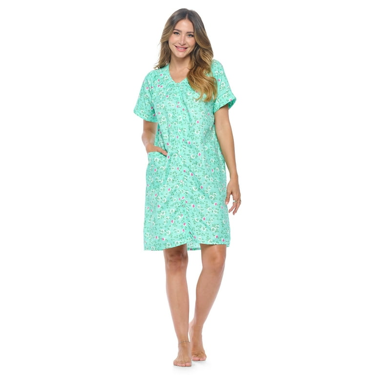 Cotton sales duster housecoat