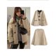 thumbnail image 4 of Chaqueta de lana de cordero XINXIN para mujer abrigo cálido de felpa de un solo pecho Color de contraste otoño e invierno 2024, 4 of 5