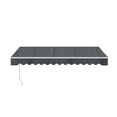 thumbnail image 3 of ALEKO 13' x 10' Grey Manual Retractable Patio Awning Sunshade, 3 of 7