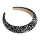 thumbnail image 1 of Diadema con pedrería, diadema de cristal brillante, diadema acolchada gruesa con purpurina, diadema con cuentas, accesorios de pelo de moda para el día a día y festivales, para mujeres y niñas, 1 of 2