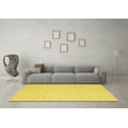 thumbnail image 3 of Ahgly Company Machine Washable Indoor Rectangle Abstract Yellow Contemporary Area Rugs, 5' x 8', 3 of 4