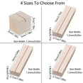 thumbnail image 2 of SEIWEI 10PCS Standing Card Table Wooden Holder Wooden Display Bases for Card Photo Sign Menu 4 Size Choice, 2 of 8