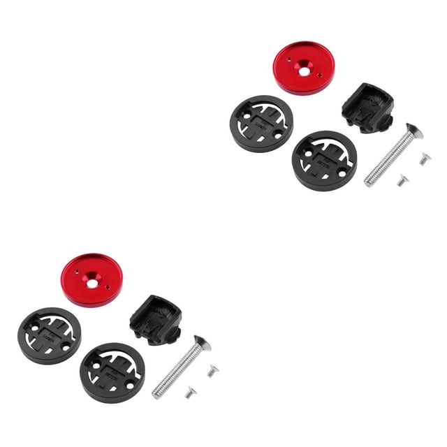 Soporte de computadora Wosthever Aleación de aluminio Bicicletas Manillar Rojo 2piezas