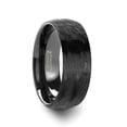 thumbnail image 1 of Renegade Domed Hammer Finish Black Tungsten Carbide Wedding Band With Brushed Finish, 1 of 2