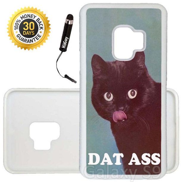 Custom Galaxy S9 Case (Dat Ass Cat) Edge-to-Edge Rubber White Cover Ultra  Slim | Lightweight | Includes Stylus Pen by Innosub - Walmart.com