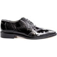 thumbnail image 4 of Men's Belvedere Nino Shoes Black Ostrich Eel leg Genuine Leather Lace Up OB4, 4 of 5