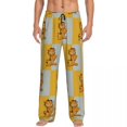 thumbnail image 1 of Custom Manga Garfields Cartoon Anime Cat Pattern Pajama Pants Men‘s Sleepwear Lounge Sleep Bottoms Stretch with Pockets, 1 of 7