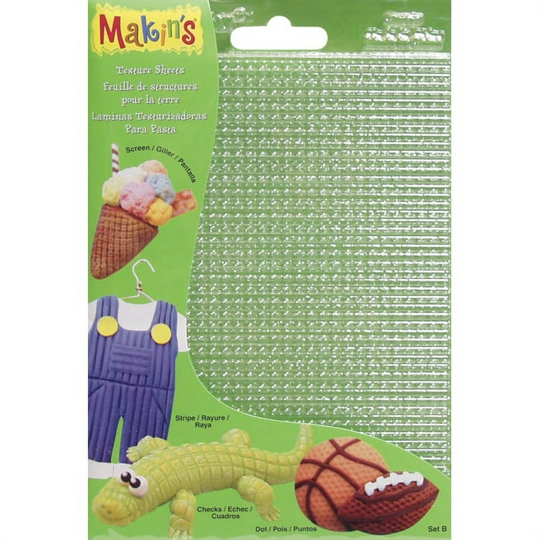 Makin's Clay Texture Sheets, 7 x 5.5 - 4 count