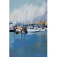 thumbnail image 2 of Fitsimmons, A. 17x24 Black Ornate Wood Framed with Double Matting Museum Art Print Titled - Along the Quay, 2 of 4