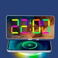 thumbnail image 5 of AFQH RGB alarm clock with wireless charging night light LED digital clock desk clock, 5 of 10
