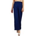 thumbnail image 6 of Bimba Womens Rayon Palazzo Pants Back Elastic Waist Full-Length Pajamas, 6 of 7