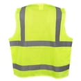 thumbnail image 2 of 10-Pack of Cordova VS281XL Type R, Class II, Lime Surveyors Vest, Solid Front And Mesh Back, 2-Inch Silver Reflective Stripes, Zipper Closure, Multiple Pockets, X-Large, 2 of 2