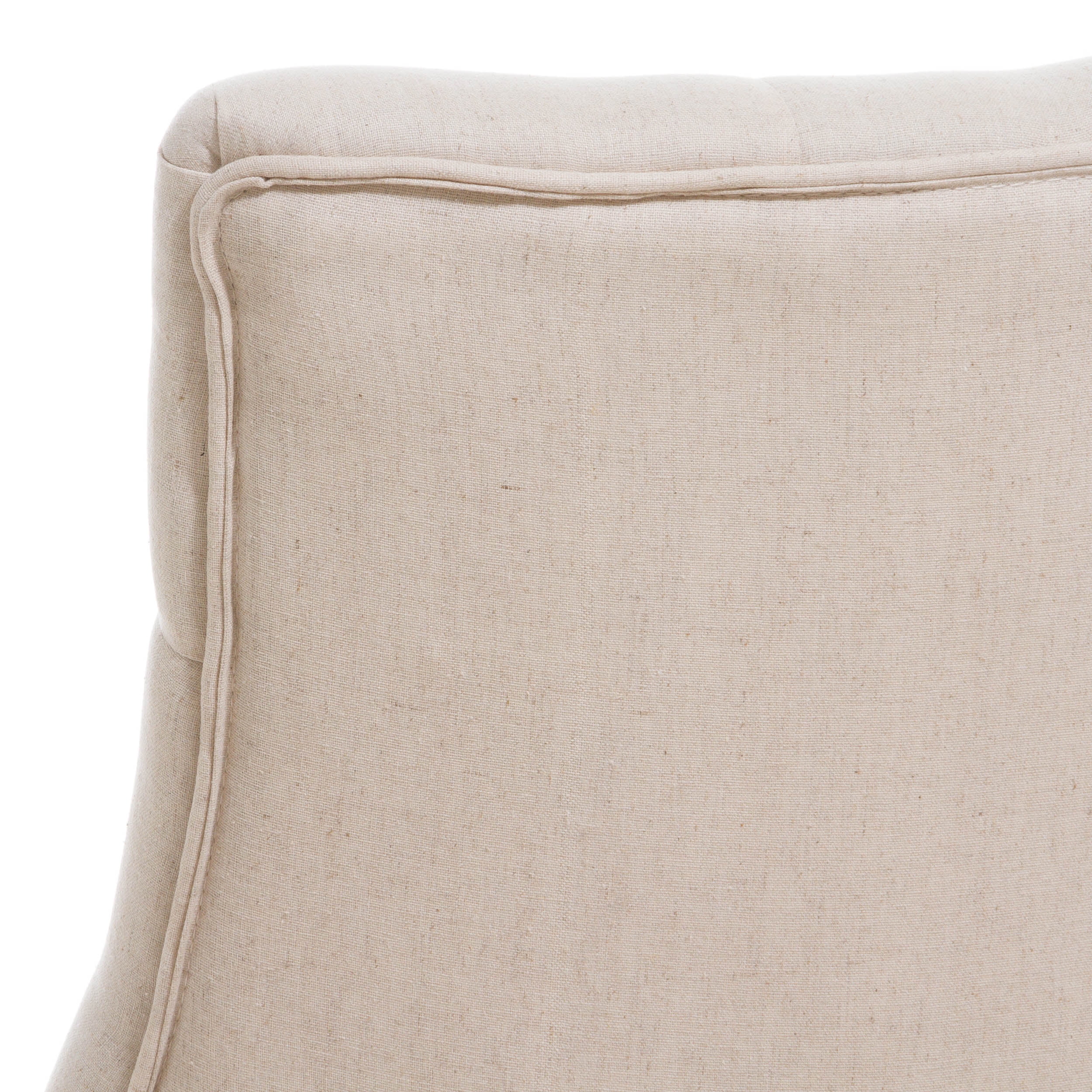 Noble House Abigail Tufted Fabric Dining/ Accent Chair (Set of 2) Color Beige