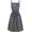 Gray, variant on PETGLE Vintage Pinafore Apron Dress for Women with Pockets Cute Floral Chef Aprons for Kitchen Cooking Baking Gardening