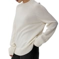 thumbnail image 1 of Suéteres de Gran Tamaño para Mujer, Conjuntos de Otoño 2025, Cuello Redondo, Mangas Largas, Jerseys de Punto A . L, 1 of 10
